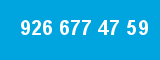 926 677 47 59
